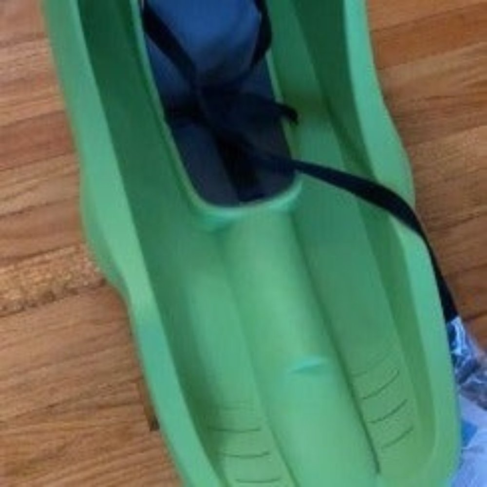 Baby, Toddler Sled - 3-Point Safety Harness, Retractable Tow Strap